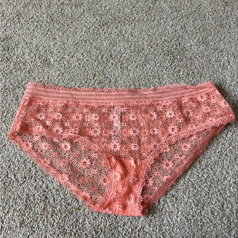 Victoria's Secret Coral Lace Panties